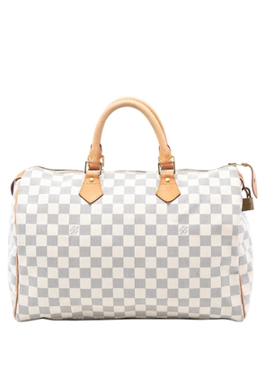Louis Vuitton Pre-Owned 2009 Damier Azur Speedy 35 boston bag - White