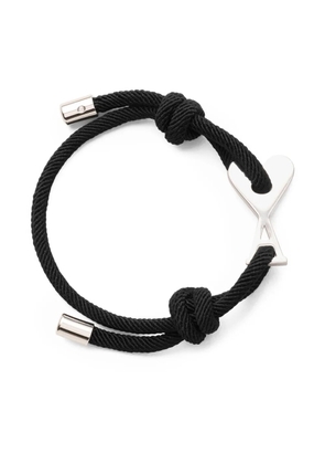 AMI Paris Ami De Coeur cord bracelet - Black