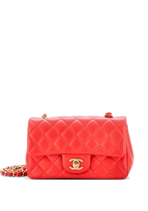 CHANEL Pre-Owned Classic Single Flap Bag Quilted Lambskin Mini crossbody bag - Red