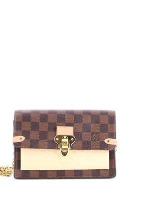 Louis Vuitton Pre-Owned Vavin Chain Wallet NM Damier with Leather crossbody bag - Brown