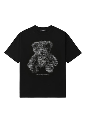 We11done teddy-print T-shirt - Black