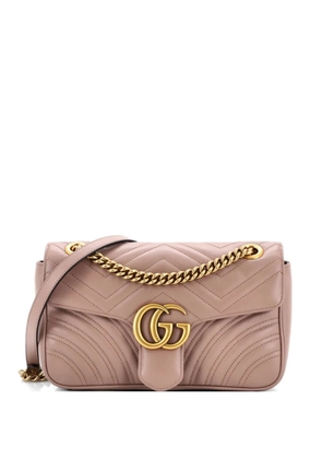 Gucci Pre-Owned GG Marmont Flap Bag Matelasse Leather Medium shoulder bag - Neutrals