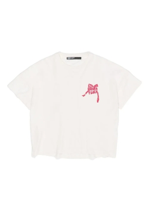 Bimba y Lola bow-print logo T-shirt - White