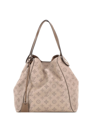 Louis Vuitton Pre-Owned Hina Handbag Mahina Leather MM shoulder bag - Neutrals
