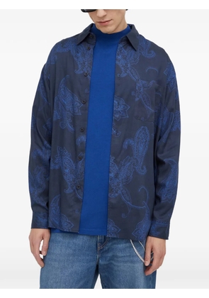 SAMSOE SAMSOE paisley-pattern shirt - Blue