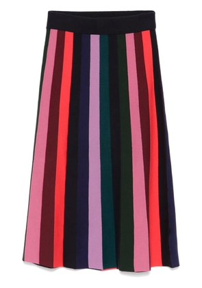 PS Paul Smith striped midi skirt - Blue