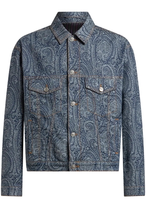 ETRO paisley denim jacket - Blue