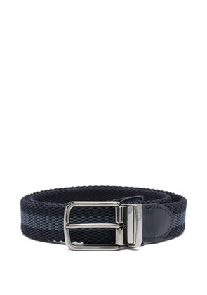 Paul & Shark leather-trim belt - Blue