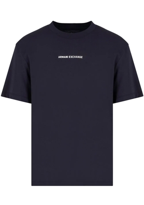 Armani Exchange logo-print T-shirt - Blue