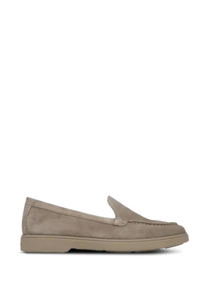 Santoni suede slip-on loafers - Neutrals