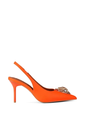 Kurt Geiger London Large Eagle Slingback embellished pumps - Orange