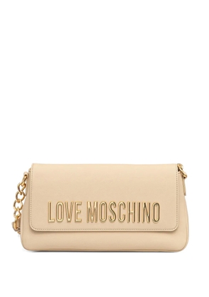 Love Moschino logo-lettering cross body bag - Neutrals