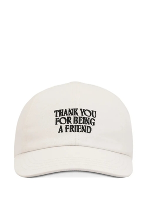 AMI Paris logo-embroidered buckle baseball cap - Neutrals