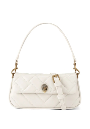 Kurt Geiger London Pickle quilted eagle-head clutch bag - White