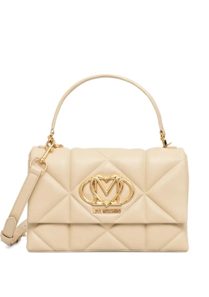 Love Moschino quilted tote bag - Neutrals