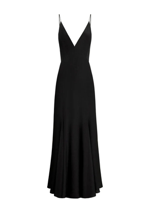 12 STOREEZ V-neck flared dress - Black