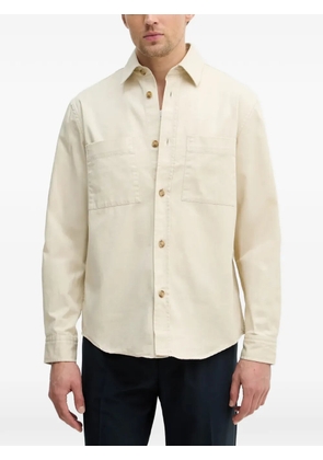 BOSS chest-pocket button shirt - Neutrals