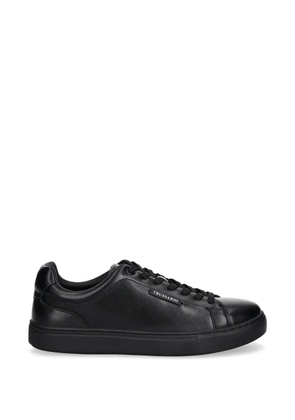 Trussardi logo leather sneakers - Black