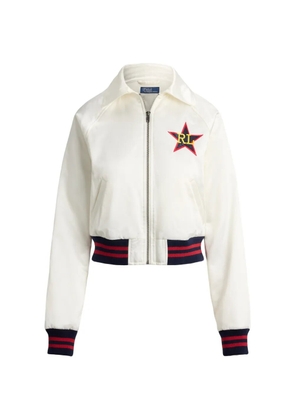 Polo Ralph Lauren star-embroidered bomber jacket - Neutrals