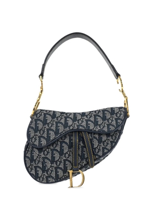 Christian Dior Pre-Owned 2000 Saddle canvas tote bag - Blue