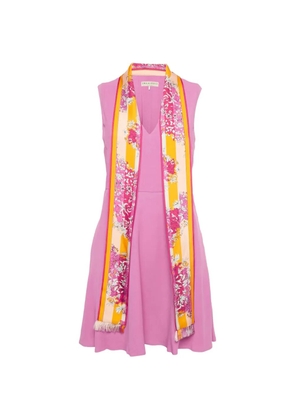 PUCCI Pre-Owned silk scarf-detail mini dress - Pink