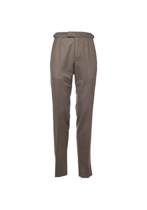 Zegna front fastening trousers - Brown
