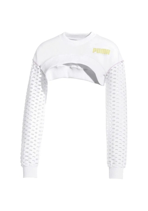 PUMA x Sophia Webste cropped sweatshirt - White