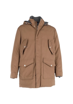 Brunello Cucinelli Vintage flap-pocket cotton jacket - Brown