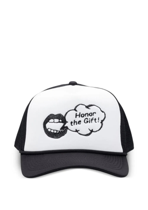 Honor The Gift logo-embroidered trucker cap - Black