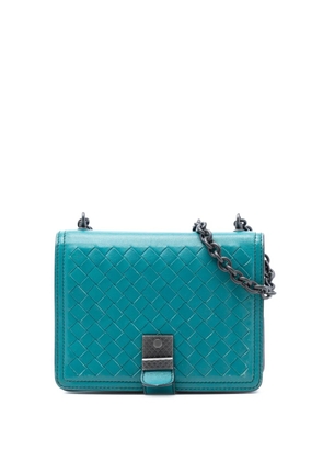 Bottega Veneta Pre-Owned 2012-2025 Mini Nappa Intrecciato Runway shoulder bag - Blue