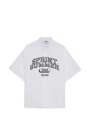 MSGM graphic shirt - White