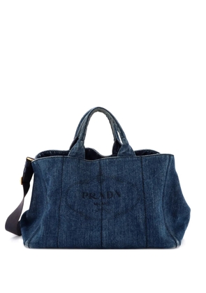 Prada Pre-Owned Canapa Denim Large tote bag - Blue