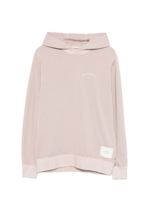 Eleventy crew-neck hoodie - Pink