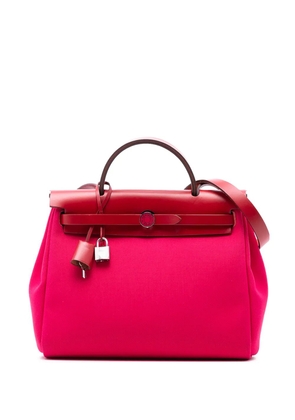 Hermès Pre-Owned 2021 Toile Herbag Zip 31 Laque satchel - Pink