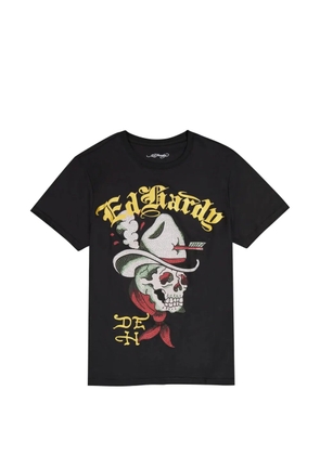 Ed Hardy Cowboy Skull T-shirt - Black