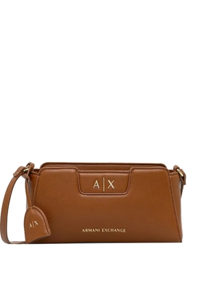 Armani Exchange small logo-detail cross-body bag - Brown