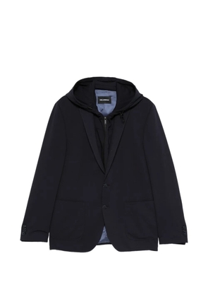 Karl Lagerfeld Talk hooded blazer - Blue