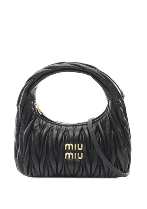 Miu Miu Pre-Owned 2010-2025 Leather Matelasse Wonder satchel - Black