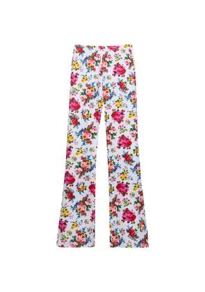 MSGM floral trousers - White