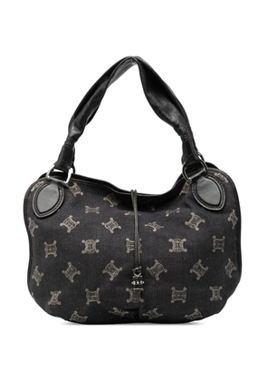 Celine Pre-Owned 2008 Macadam Denim Bittersweet hobo bag - Black