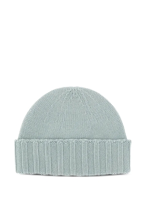 Drumohr ribbed-brim beanie - Green