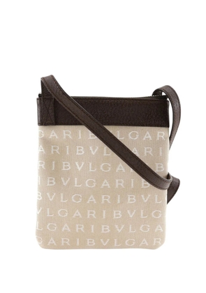 Bvlgari Pre-Owned 2000-2025 Logomania Canvas crossbody bag - Brown