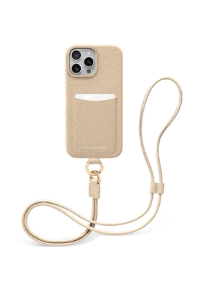 MAISON de SABRÉ Sling leather iPhone 16 Pro phone case - Neutrals
