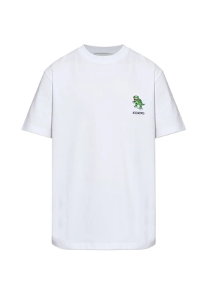 Iceberg dinosaur-embroidered T-shirt - White