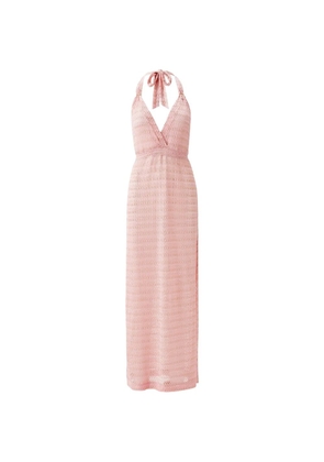 Melissa Odabash Mariah tie-neck maxi dress - Pink