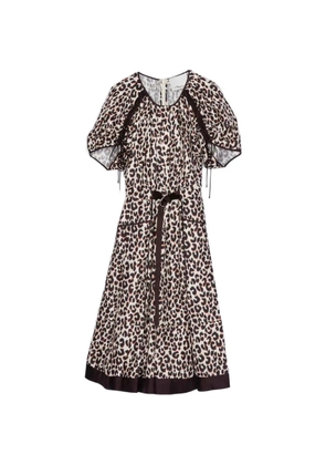 3.1 Phillip Lim animal-print belted dress - Neutrals