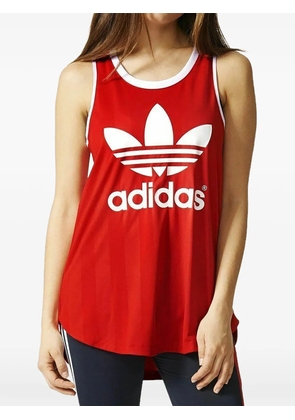 adidas logo track tank top - Red