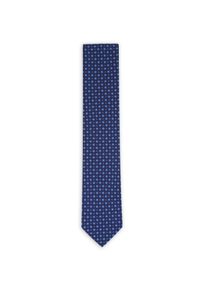 Eton Polka Dot print silk necktie - Purple