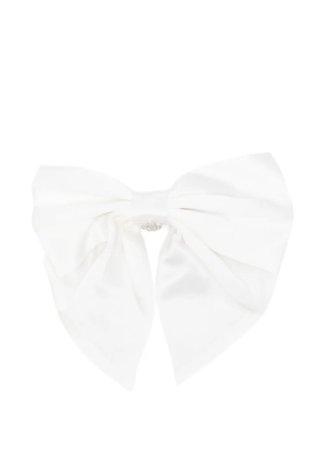 Maje bow hair clip - White