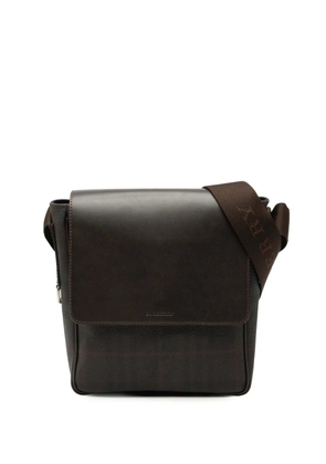 Burberry Pre-Owned 2000-2017 Smoke Check Coated Canvas and Leather crossbody bag - Brown